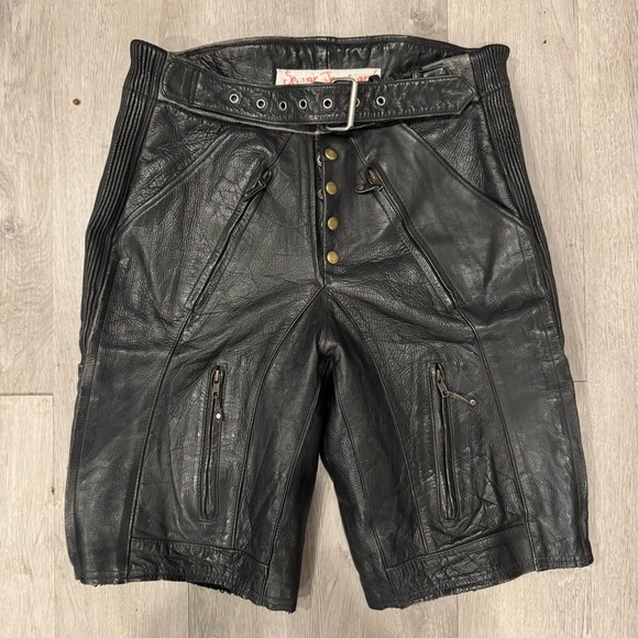 Object From Nothing Other - Object From Nothing 1 Of 1, Handmade Leather Shorts, Repurposed Vintage Leather